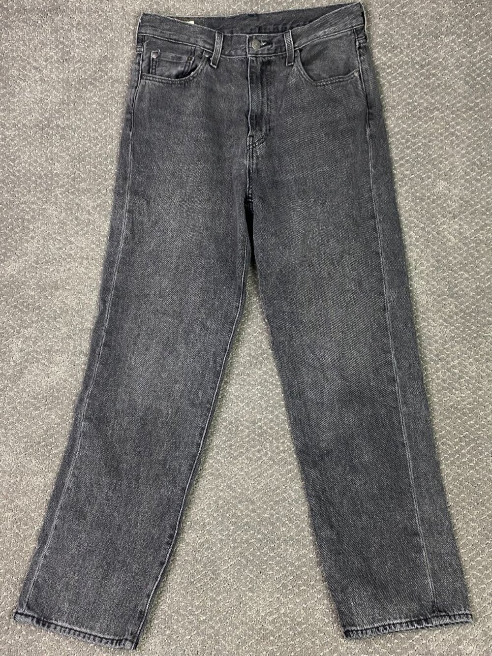 Levi's Premium 568 Jeans Mens 30x32 Fits 30x30 Black Gray Loose Straight Fit